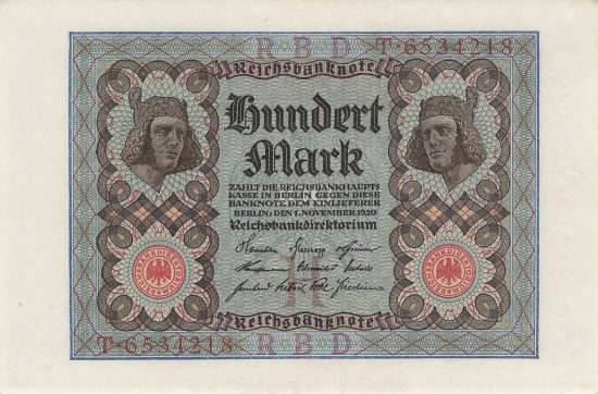 100 Mark 1920